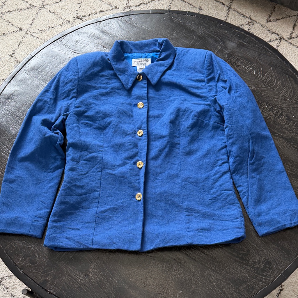Vintage Pendleton Women's Royal Blue Blazer